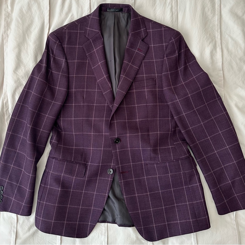 CALVIN KLEIN BLAZER PURPLE/WINE